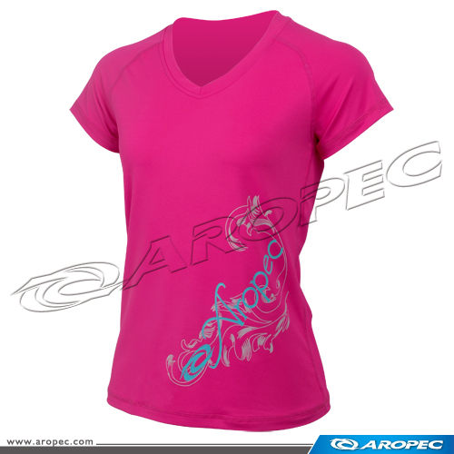 Aropec-item-輕量透氣短袖排汗上衣-pink