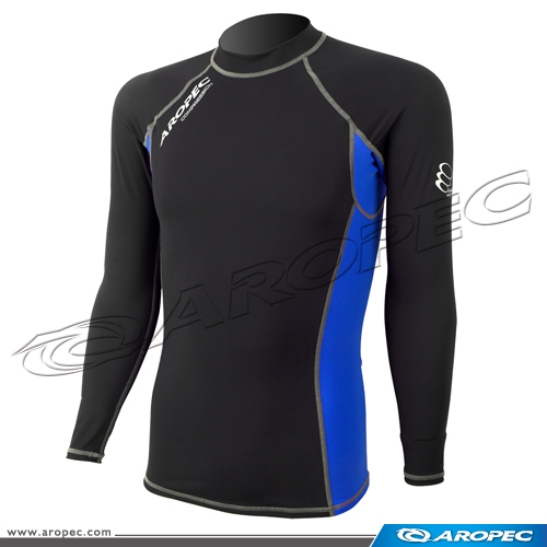 Aropec-item-compression long sleeve-black_blue