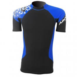 Aropec-item-compression short sleeve top 2-black_blue