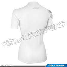 Aropec-item-compression short sleeve top -white-1