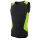 Aropec-item-compression sleeveless Top 2-black_green