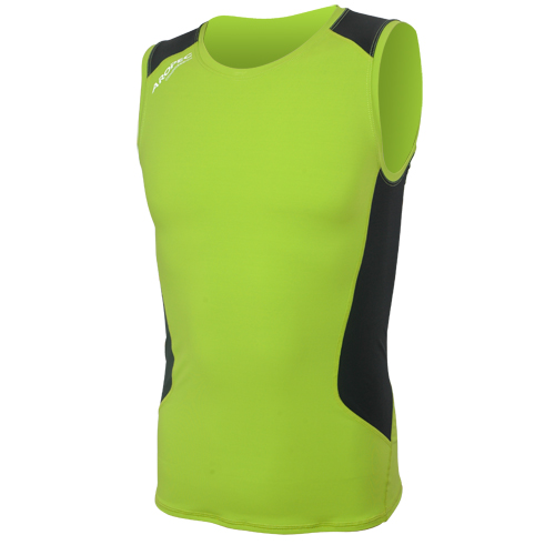 Aropec-item-compression sleeveless Top 2-green_black