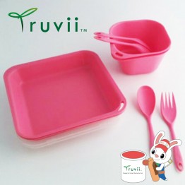 Truvii-item-抗菌餐具組-櫻花粉-1